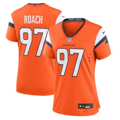 Malcolm Roach Denver Broncos Women Team Game Jersey - Orange