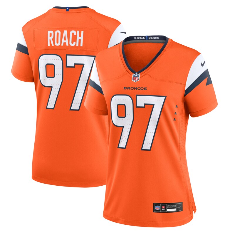 Malcolm Roach Denver Broncos Women Team Game Jersey - Orange