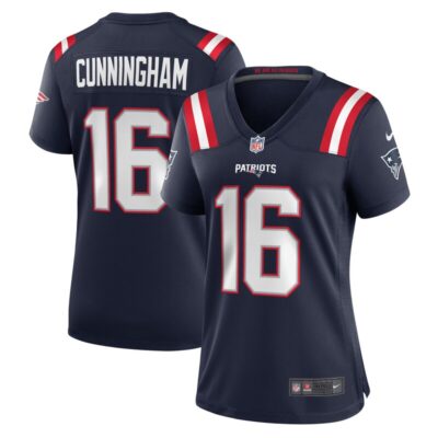 Malik Cunningham New England Patriots Women Team Game Jersey - Navy