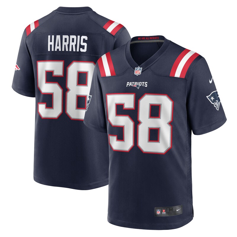 Marcus Harris New England Patriots Team Game Jersey - Navy