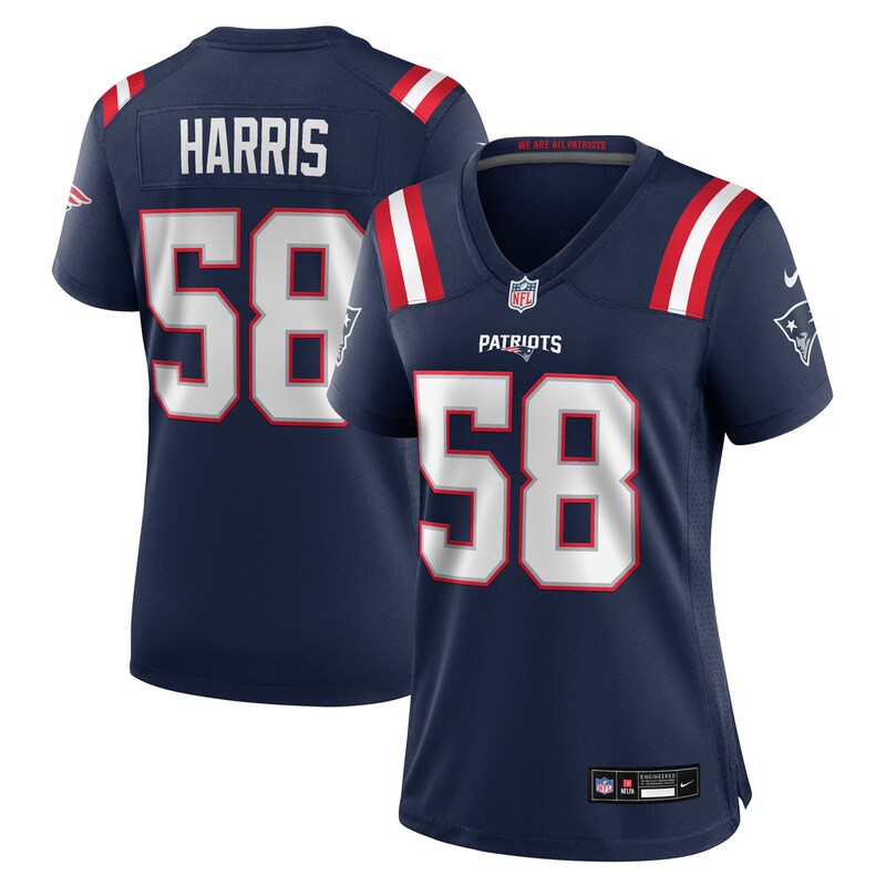 Marcus Harris New England Patriots Women Team Game Jersey - Navy