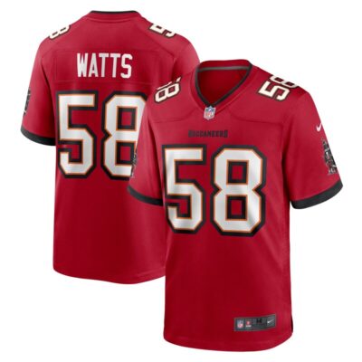 Markees Watts Tampa Bay Buccaneers Game Jersey - Red