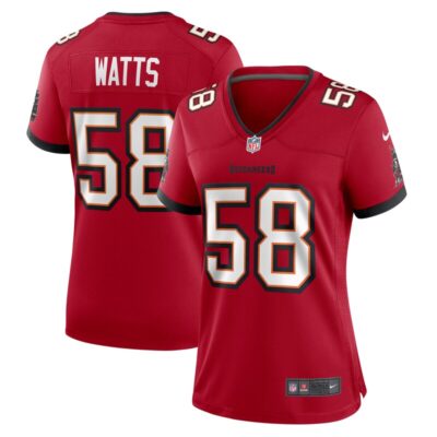 Markees Watts Tampa Bay Buccaneers Women Game Jersey - Red