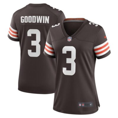 Marquise Goodwin Cleveland Browns Women Team Game Jersey - Brown