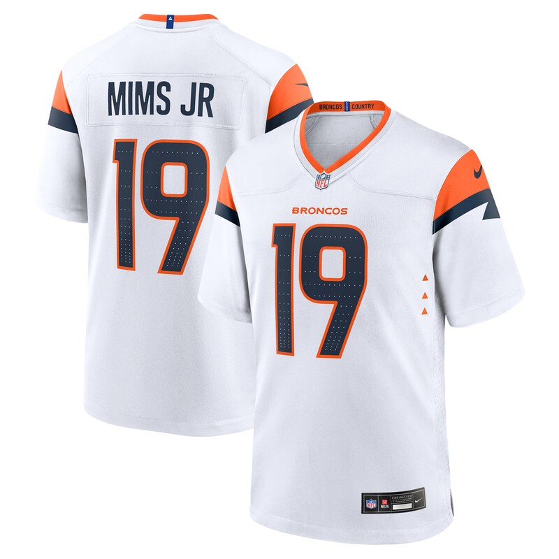 Marvin Mims Jr Denver Broncos Game Jersey - White