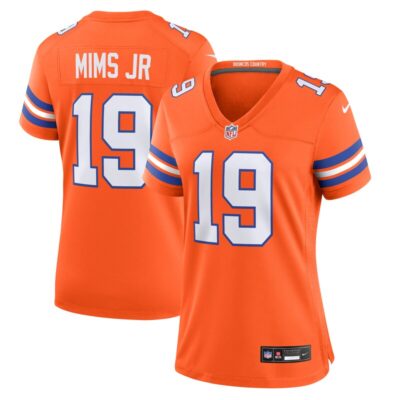 Marvin Mims Jr Denver Broncos Women Mile High Collection 1977 Throwback Player Game Jersey - Orange