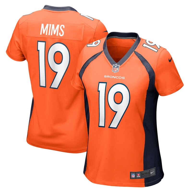 Marvin Mims Jr Denver Broncos Women Team Game Jersey - Orange