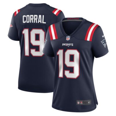 Matt Corral New England Patriots Women Team Game Jersey - Navy