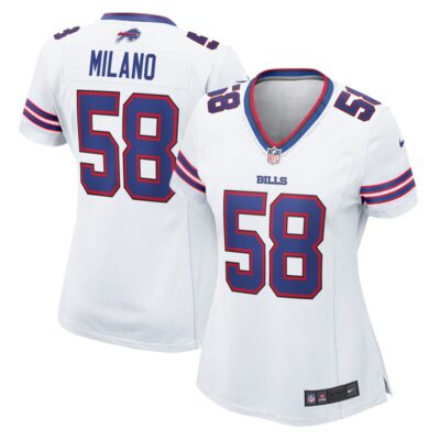 Matt Milano Buffalo Bills Women Away Game Player Jersey - White