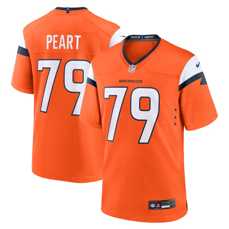 Matt Peart Denver Broncos Team Game Jersey - Orange