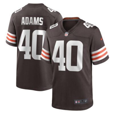 Matthew Adams Cleveland Browns Team Game Jersey - Brown