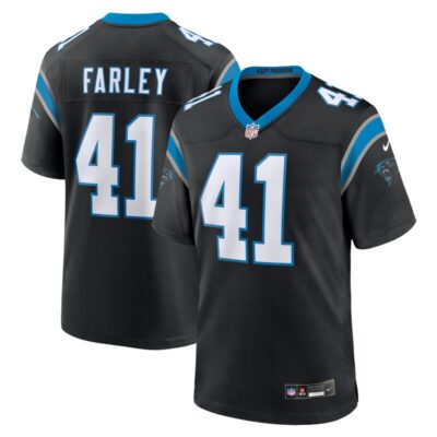 Matthias Farley Carolina Panthers Game Jersey - Black