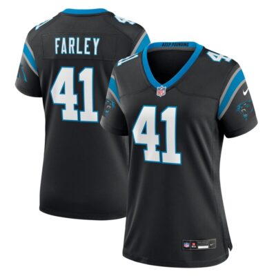 Matthias Farley Carolina Panthers Women Game Jersey - Black