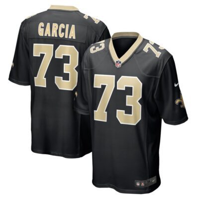 Max Garcia New Orleans Saints Team Game Jersey - Black