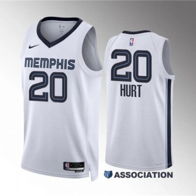 Memphis Grizzlies #20 Matthew Hurt White Association Edition Stitched Jersey