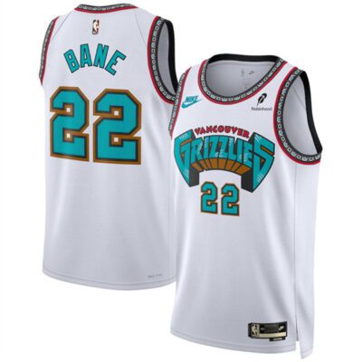 Memphis Grizzlies #22 Desmond Bane White 2024/25 Classic Edition Swingman Stitched Basketball Jersey