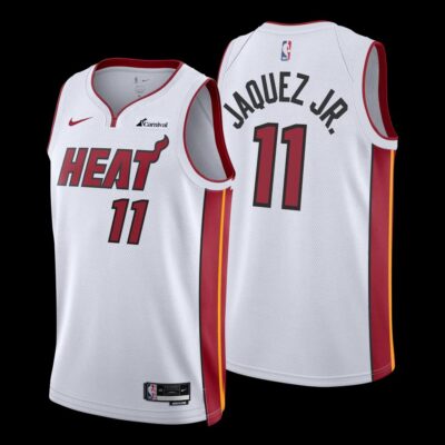 Miami Heat #11 JAIME JAQUEZ JR. White Association Edition Stitched Basketball Jersey