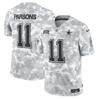 Micah Parsons Dallas Cowboys 2024 Salute to Service Limited Jersey - Arctic Camo