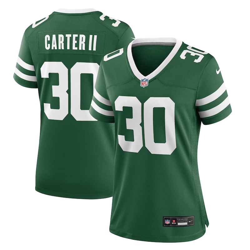 Michael Carter II New York Jets Women Team Game Jersey - Legacy Green