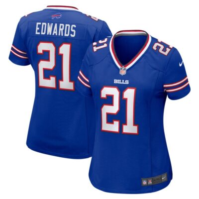 Mike Edwards Buffalo Bills Women Team Game Jersey - Royal