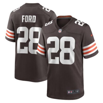 Mike Ford Cleveland Browns Team Game Jersey - Brown