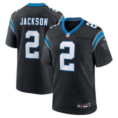 Mike Jackson Carolina Panthers Game Jersey - Black