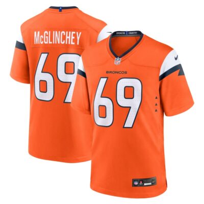 Mike McGlinchey Denver Broncos Team Game Jersey - Orange