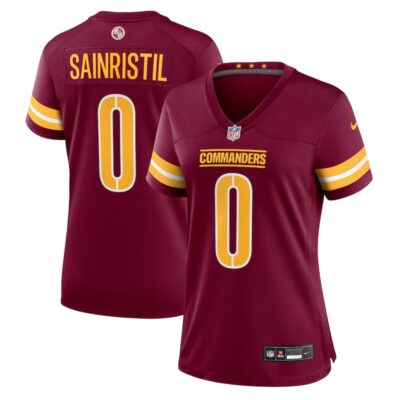 Mike Sainristil Washington Commanders Women Game Jersey - Burgundy