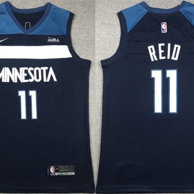 Minnesota Timberwolves #11 Naz Reid Navy Icon Edition Stitched Jersey