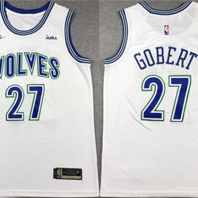 Minnesota Timberwolves #27 Rudy Gobert White City Edition Stitched Jersey