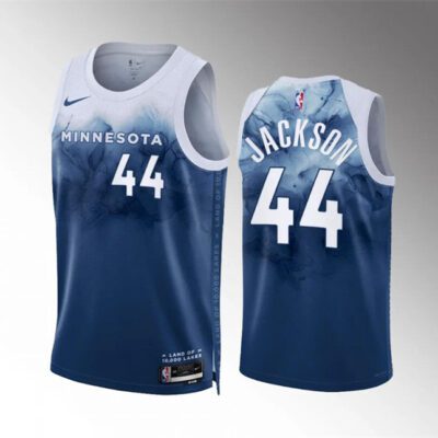 Minnesota Timberwolves #44 Justin Jackson Blue 2023/24 City Edition Stitched Jersey