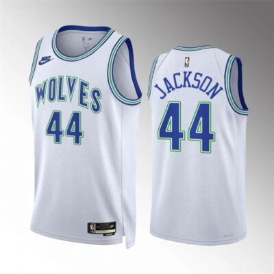 Minnesota Timberwolves #44 Justin Jackson White 2023/24 Classic Edition Stitched Jersey