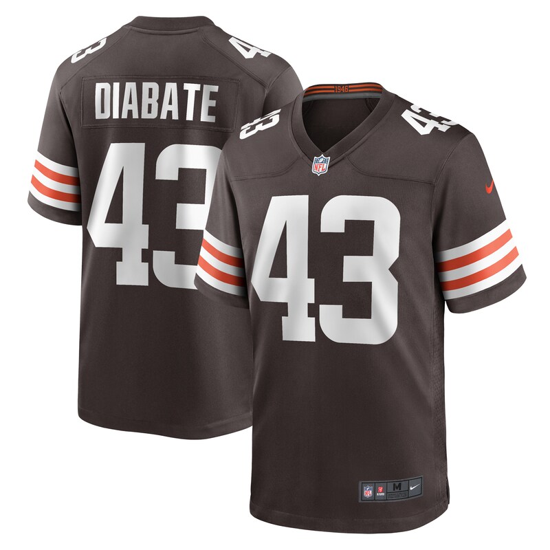 Mohamoud Diabate Cleveland Browns Team Game Jersey - Brown