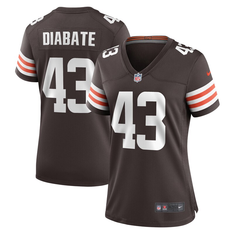 Mohamoud Diabate Cleveland Browns Women Team Game Jersey - Brown