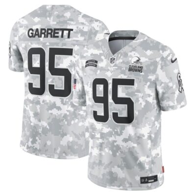 Myles Garrett Cleveland Browns 2024 Salute to Service Limited Jersey - Arctic Camo