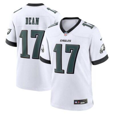 Nakobe Dean Philadelphia Eagles White Game Jersey - White