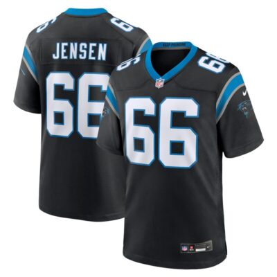 Nash Jensen Carolina Panthers Team Game Jersey - Black