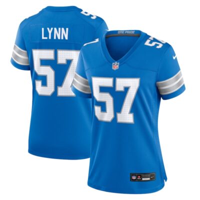 Nate Lynn Detroit Lions Women Game Jersey - Blue
