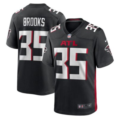 Natrone Brooks Atlanta Falcons Team Game Jersey - Black