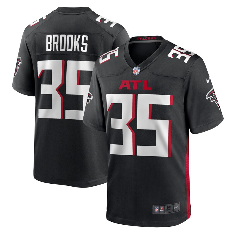 Natrone Brooks Atlanta Falcons Team Game Jersey - Black