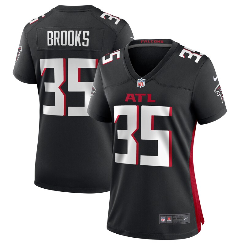 Natrone Brooks Atlanta Falcons Women Team Game Jersey - Black