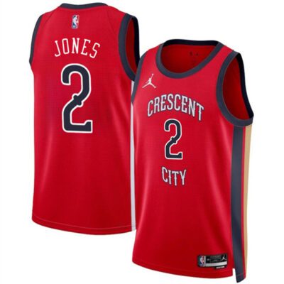 New Orleans Pelicans #2 Herb Jones Red 2024 Statement Edition Stitched Basketball Jersey