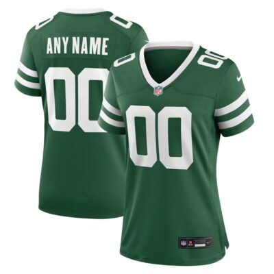 New York Jets Women Custom Game Jersey - Legacy Green