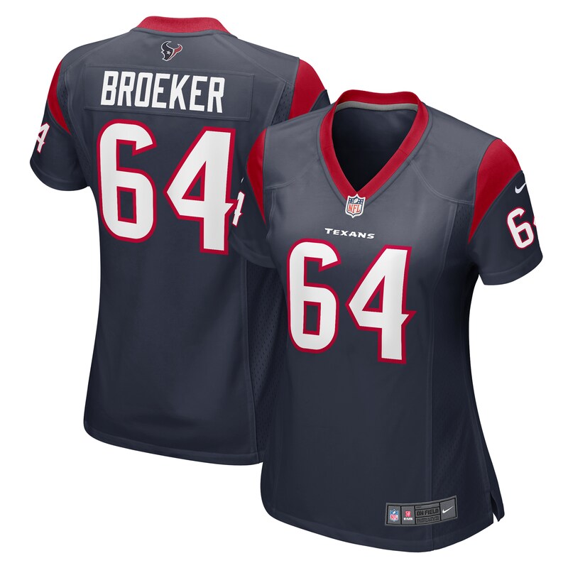 Nick Broeker Houston Texans Women Team Game Jersey - Navy