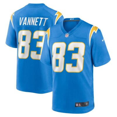 Nick Vannett Los Angeles Chargers Team Game Jersey - Powder Blue