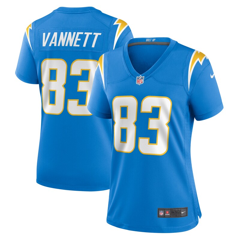 Nick Vannett Los Angeles Chargers Women Team Game Jersey - Powder Blue