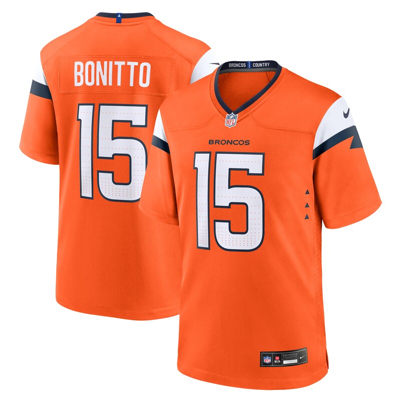 Nik Bonitto Denver Broncos Team Game Jersey - Orange