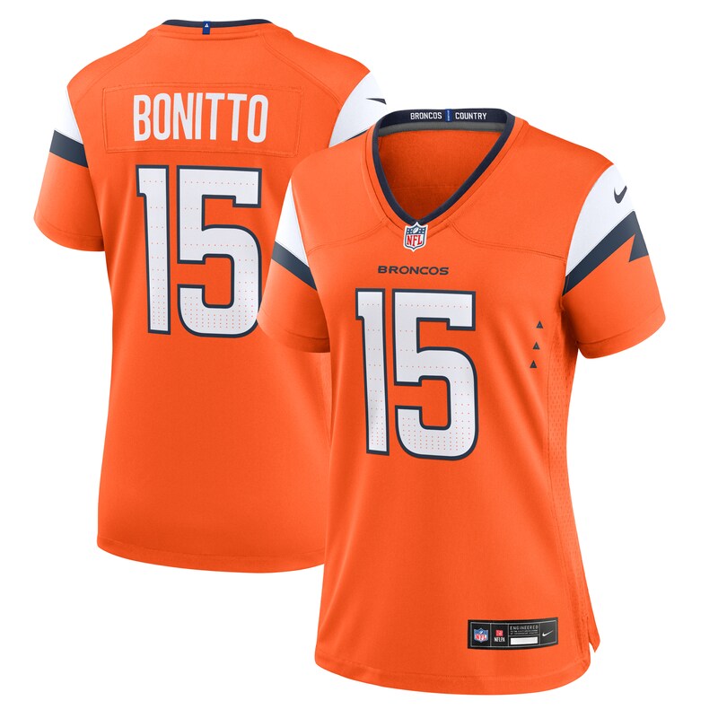 Nik Bonitto Denver Broncos Women Team Game Jersey - Orange