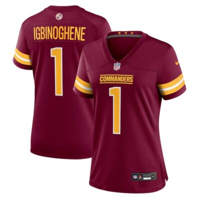 Noah Igbinoghene Washington Commanders Women Game Jersey - Burgundy