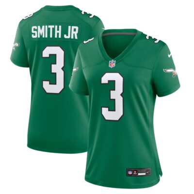 Nolan Smith Philadelphia Eagles Women Alternate Game Jersey - Kelly Green